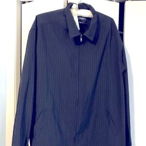 America Men's Black Pinstripe Jacket